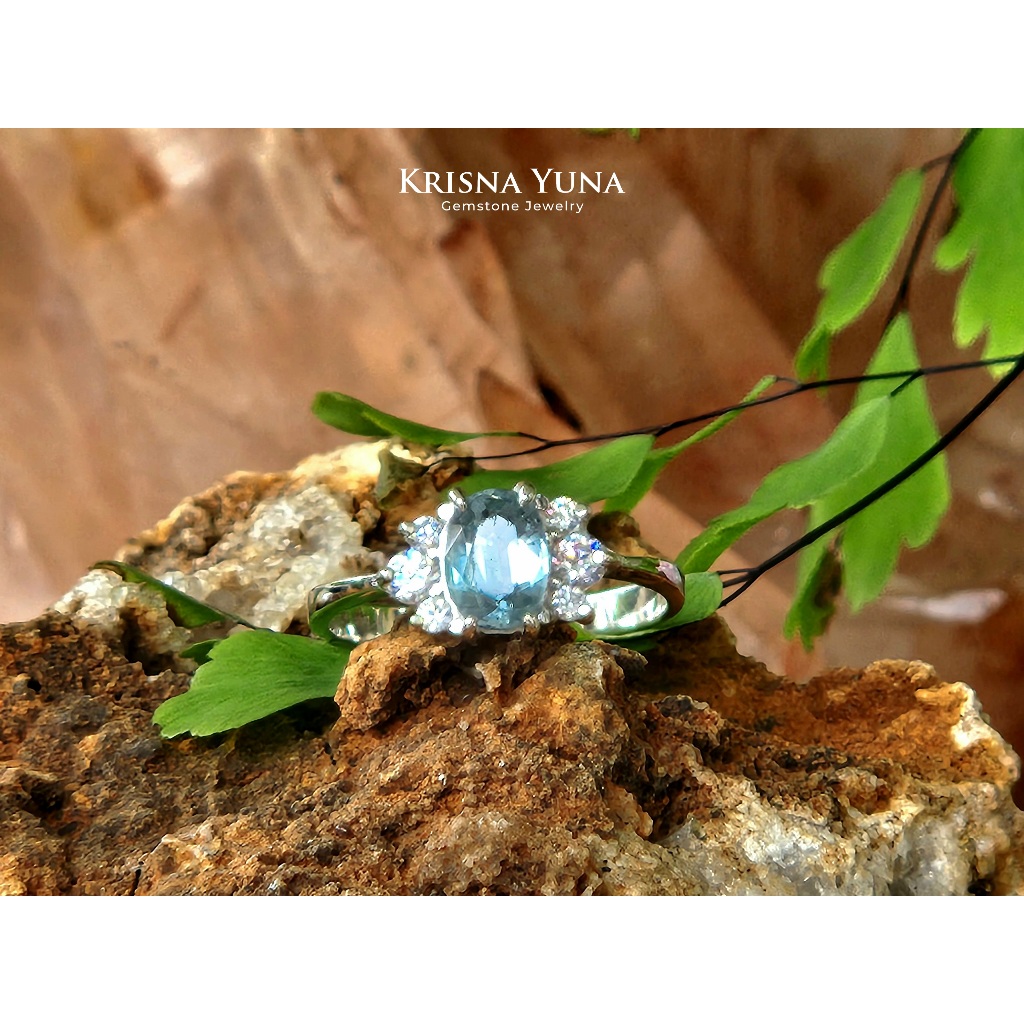 Natural Blue Kyanite Ring