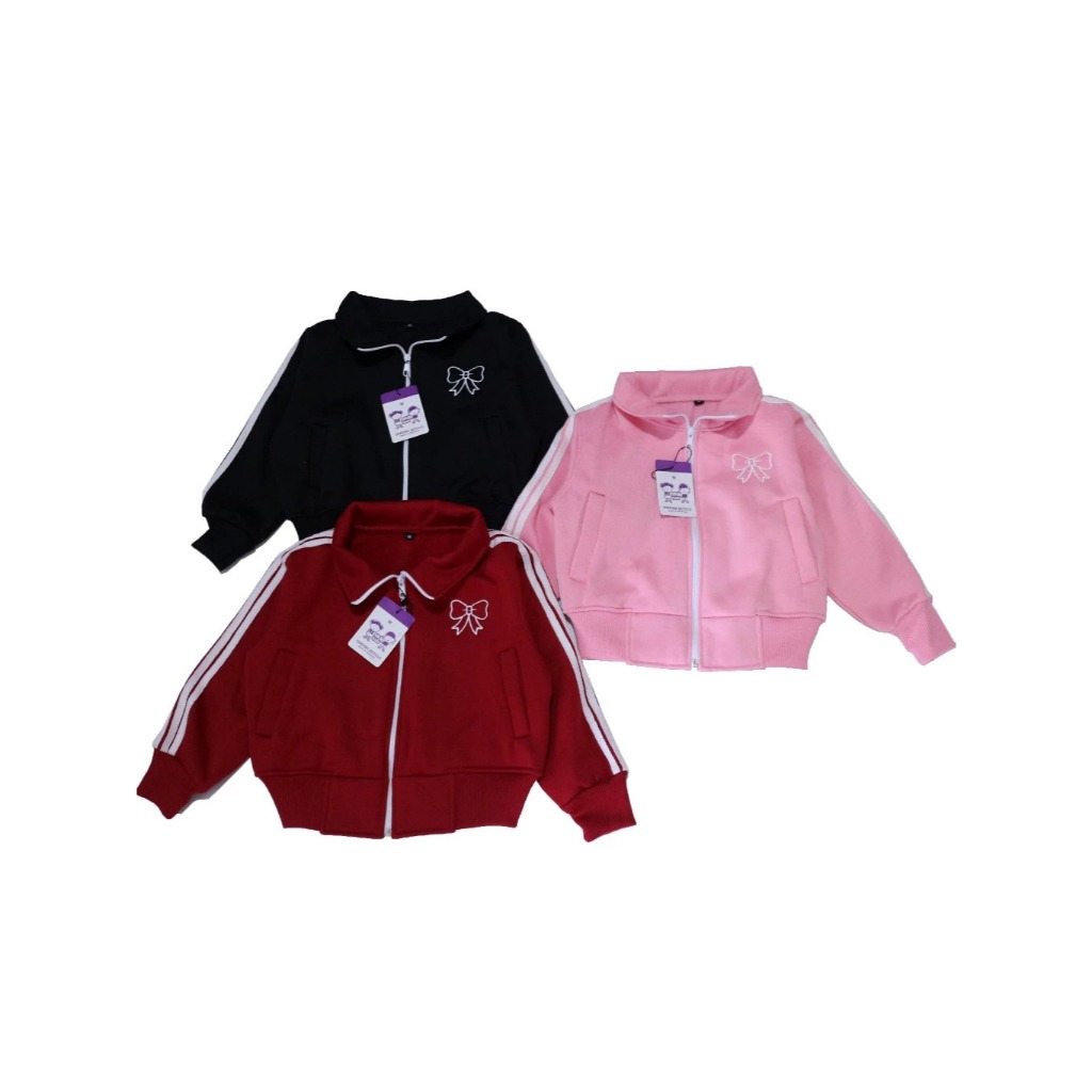 Jaket Anak Perempuan Model Crop Usia 2-10 Tahun