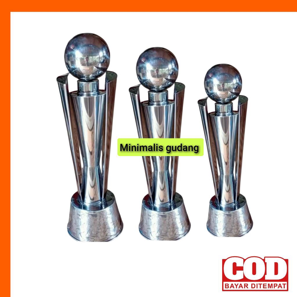 piala trophy penghargaan, piala sepak bola, piala badminton juara 1, 2 dan 3