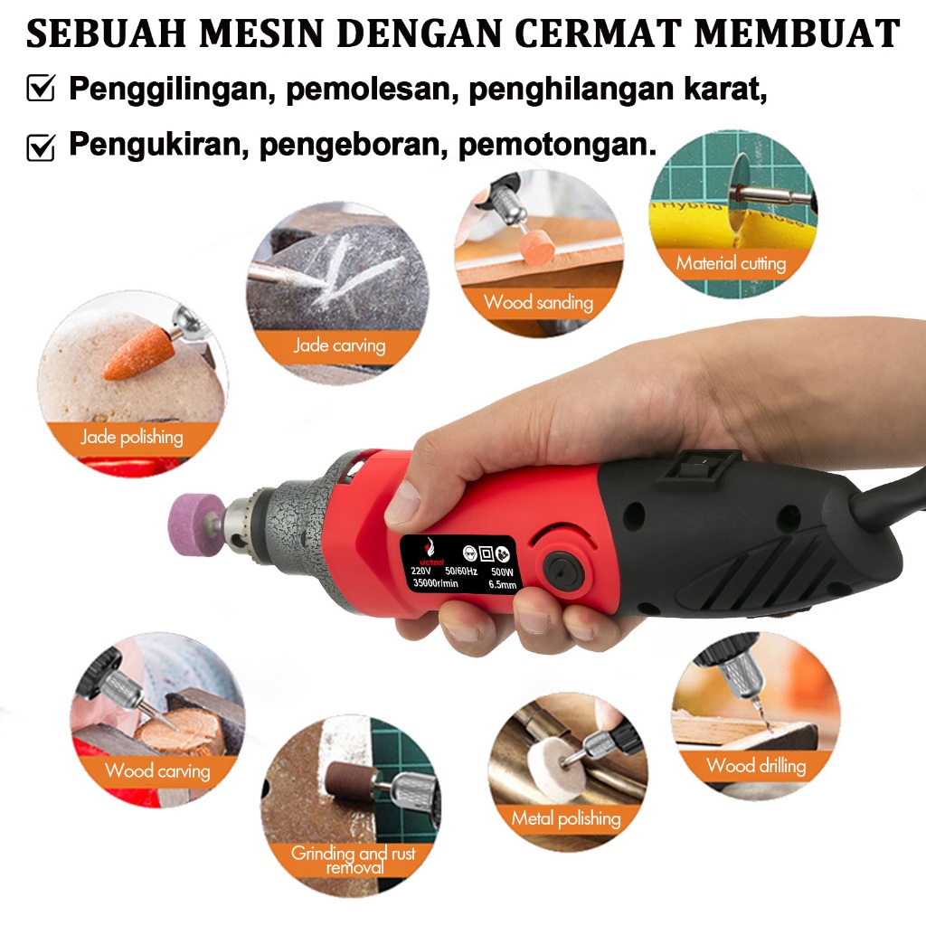 Presha.Hnf - Convenyy Bor Ukir Grafir Multifungsi Bor Gerinda Tuner Listrik Bor Mini Elektrik