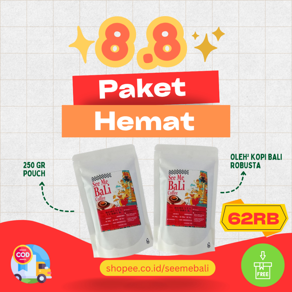

PAKET HEMAT KOPI BUBUK PREMIUM 250GR