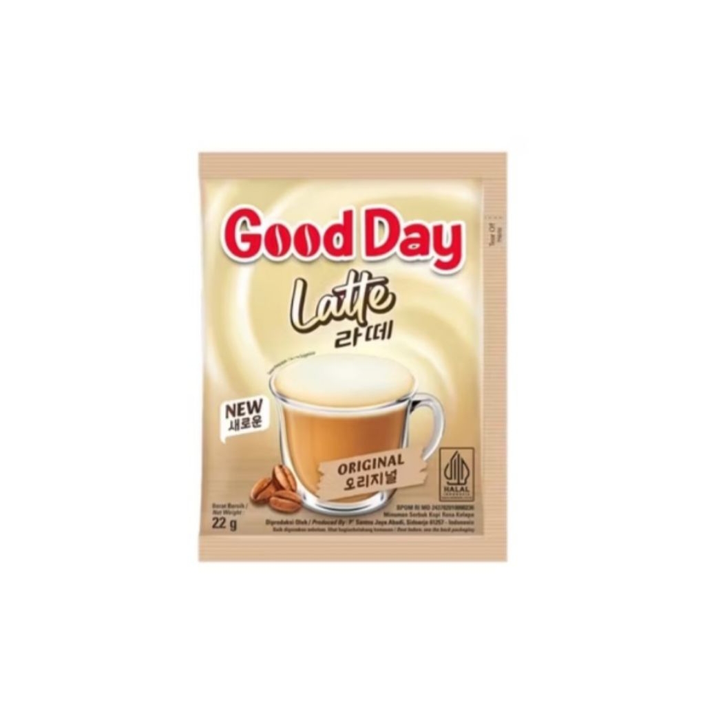 

Good Day Latte Original | Butterscoth 1 Renceng [10 Sachet X 22gr]