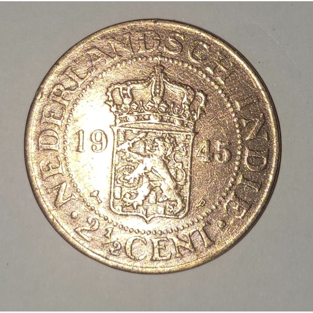 koin kuno 2 1/2 cent belanda Original Nederland indie koin kerokan koin benggol