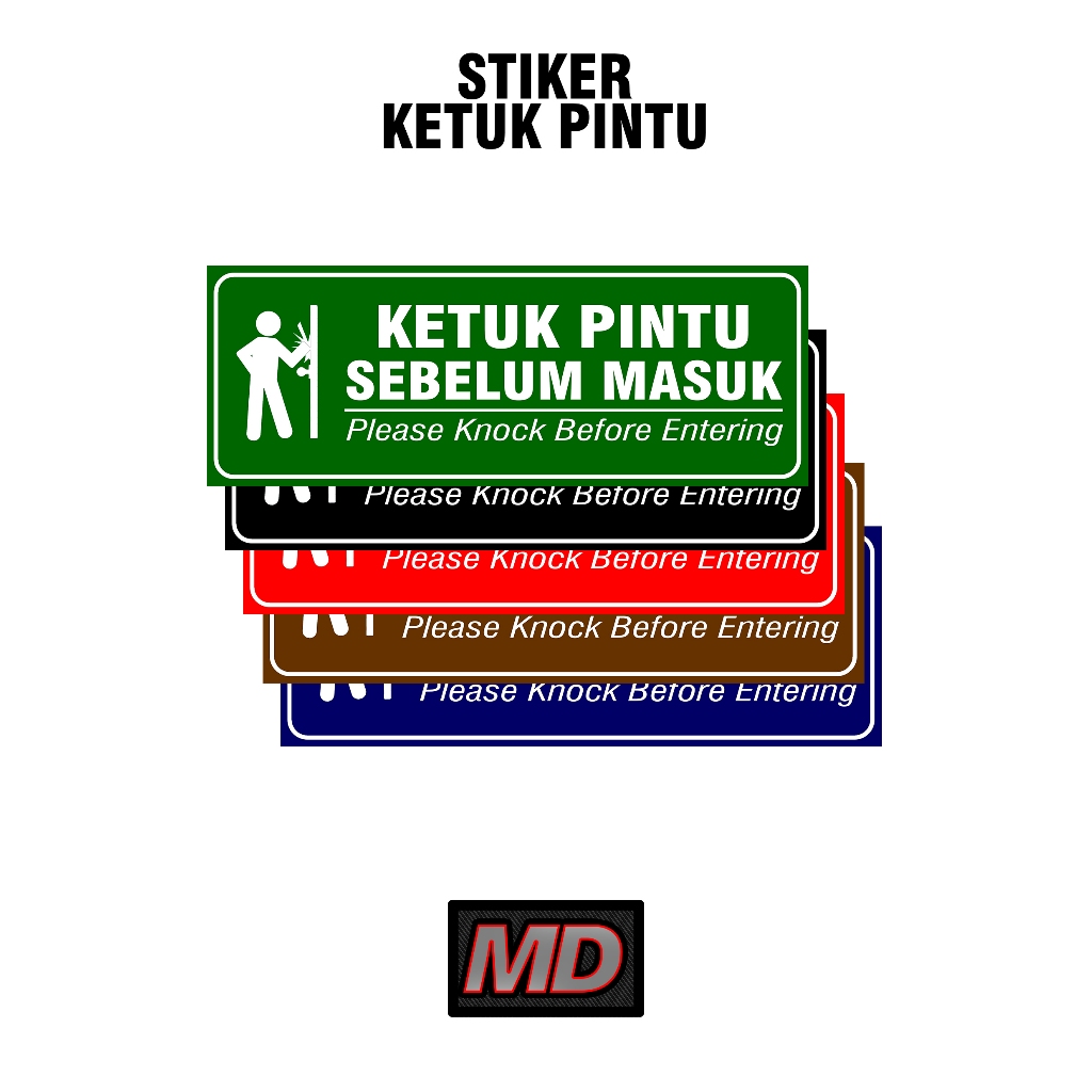 

STIKER KETUK PINTU SEBELUM MASUK (LAMINASI GLOSSY)