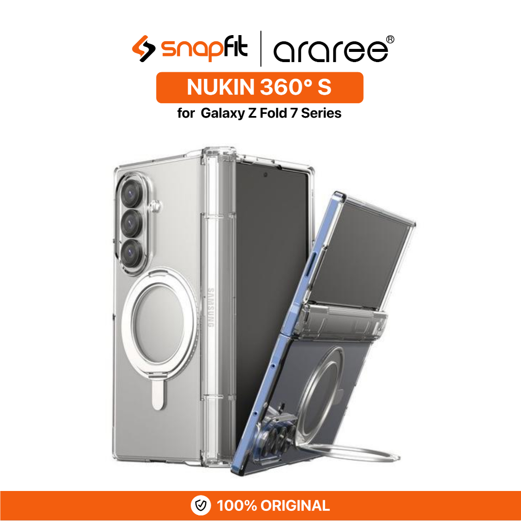 ARAREE Case Samsung Galaxy Z Fold 7 Fold7 ARAREE Nukin 360° S Stand with Hinge Protection Protective