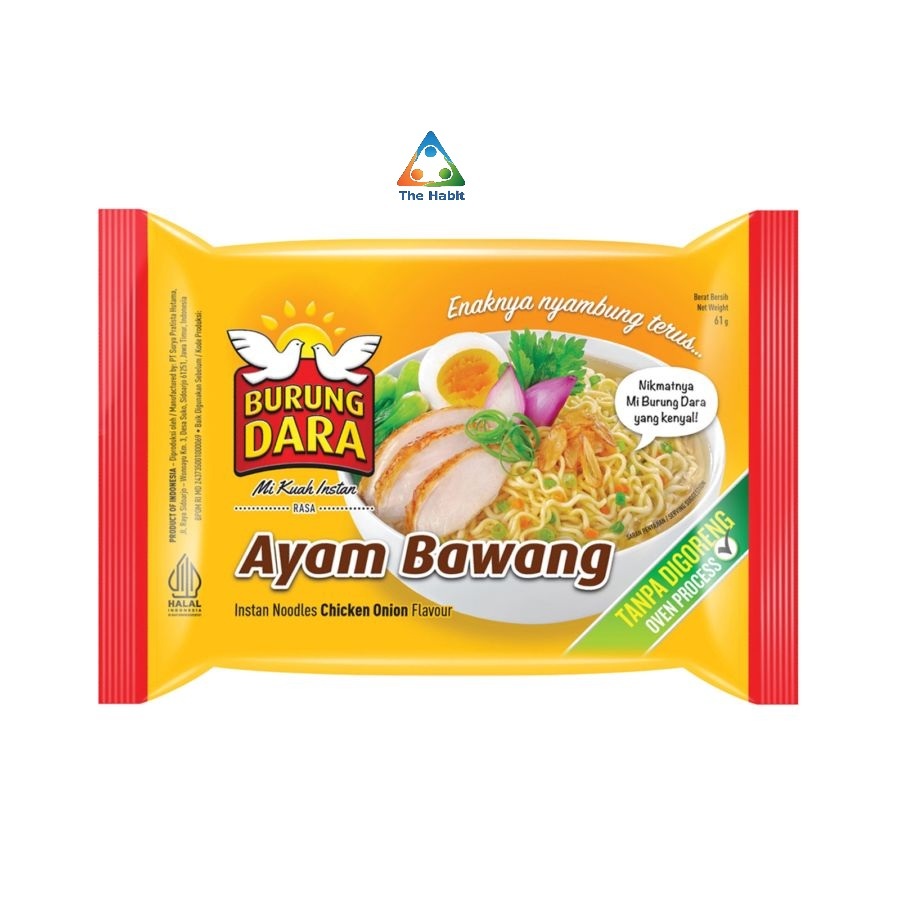 

(The Habit) Burung Dara Mie Kuah Ayam Bawang Mie Instan 61gram