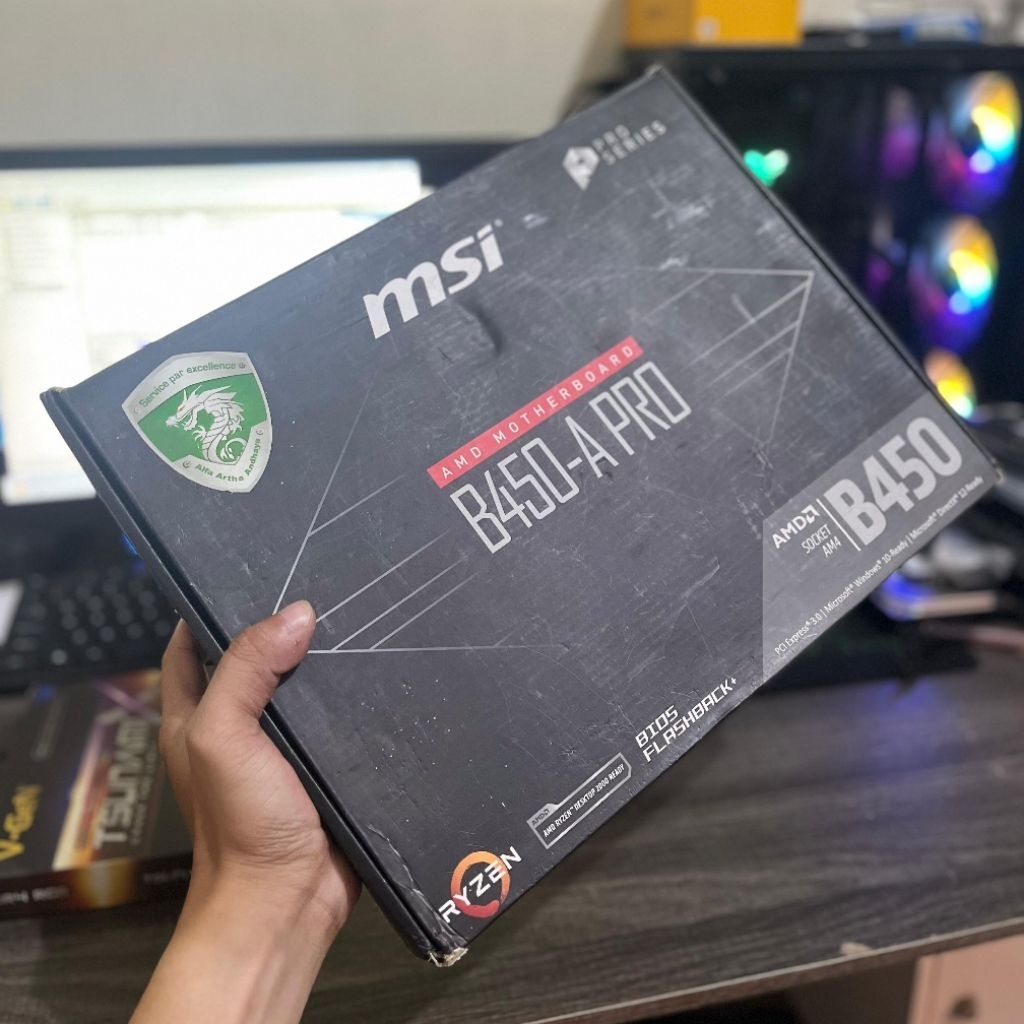 Motherboard B450 A Pro MSI socket am4 second fullset