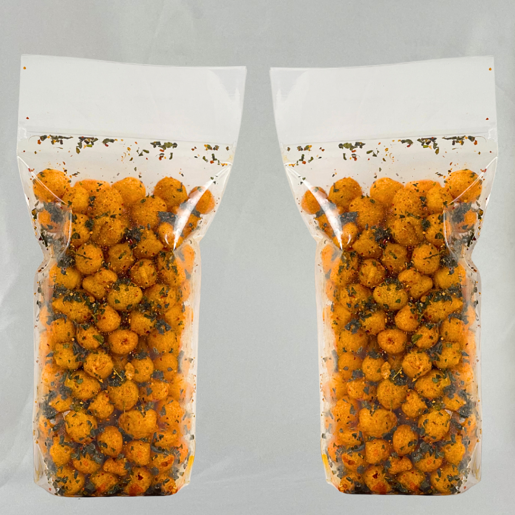 Lupiskeju Cimol Kering Pedas 250Gram Cimol Kering Mini Daun Jeruk Cemilan Pedas Snack Pedas