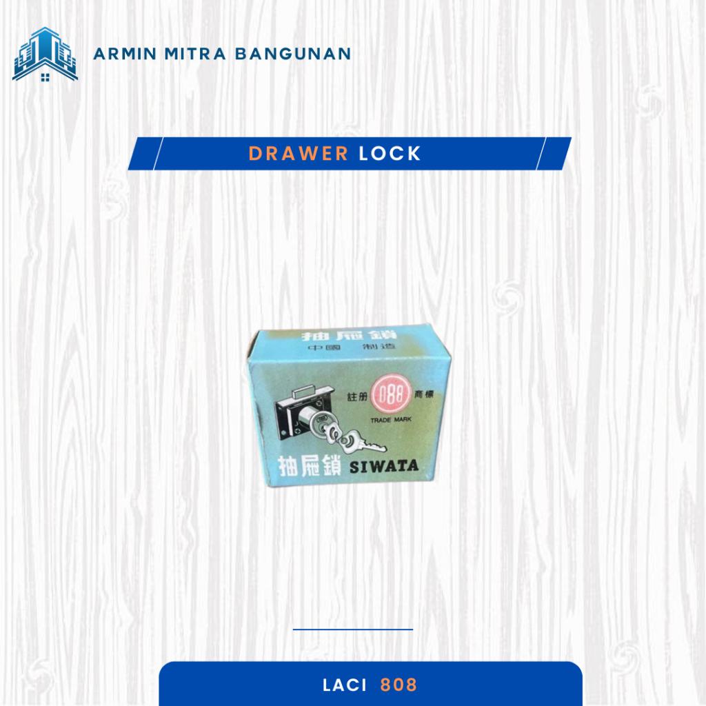 DRAWLOOK KUNCI LEMARI / LACI 808 – KUNCI LACI MEJA KANTOR, LEMARI ARSIP & LOKER SERBAGUNA