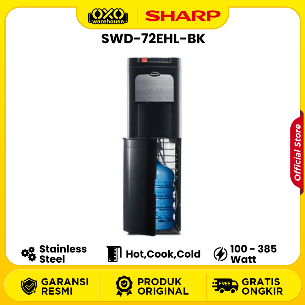Sharp SWD-72EHL Dispenser Air Galon Bawah