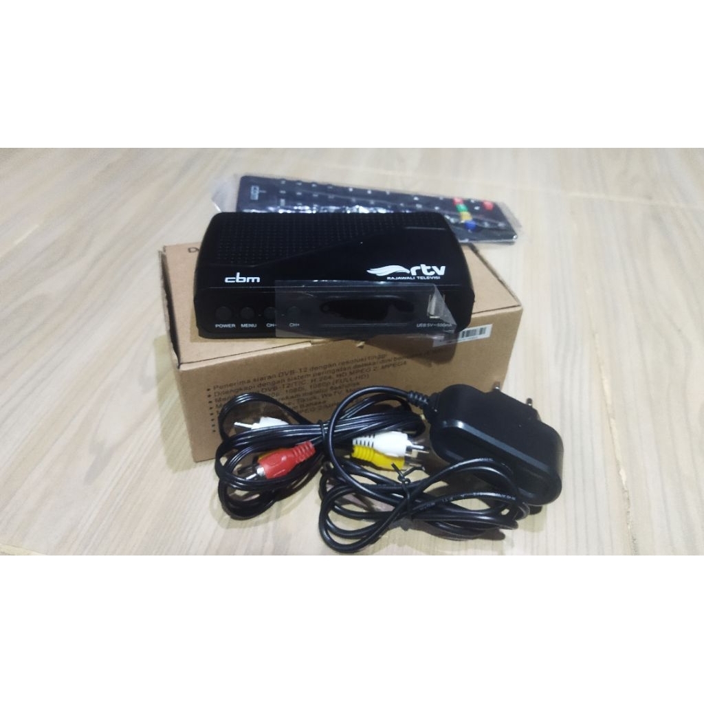 CBM RTV Set Top Box Terestrial Digital DVB-T2 | Penangkap Sinyal Saluran Siaran TV Digital CBM81TH