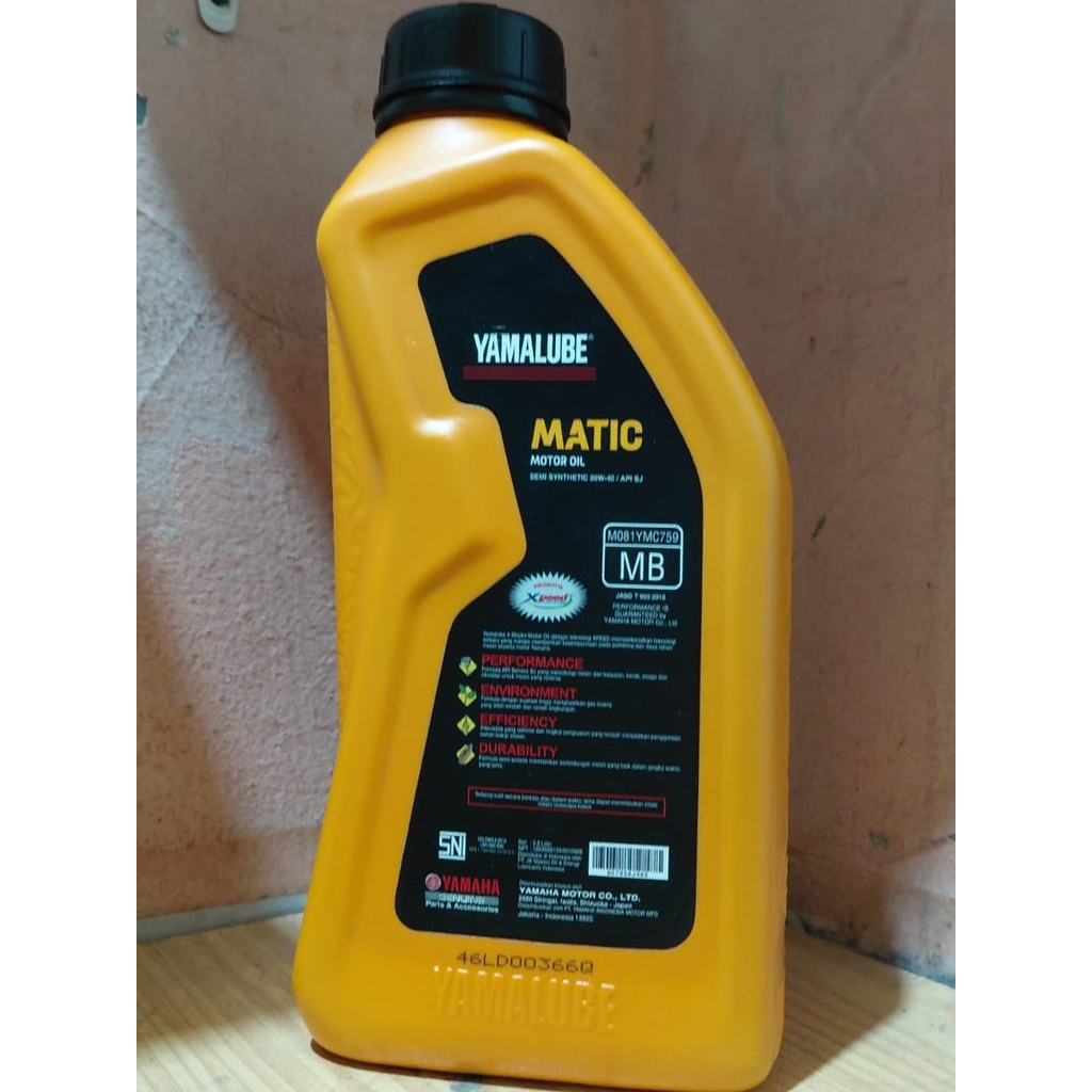 Yamalube Matic 20W-40 0.8L | Oli Motor Matic Yamaha Buat Mio, Fino, X-Ride