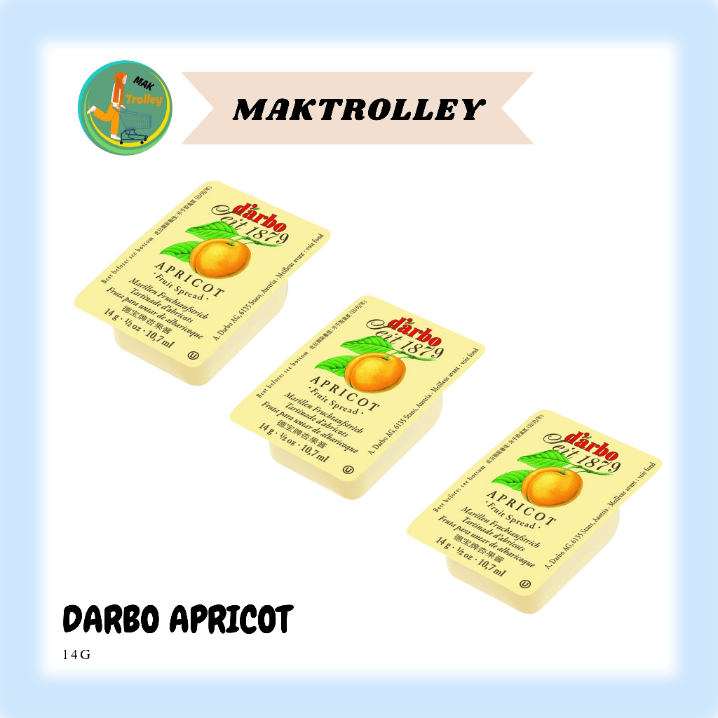 

Selai Apricot Spread Darbo / Selai Darbo / Olesan Buah 8PCS