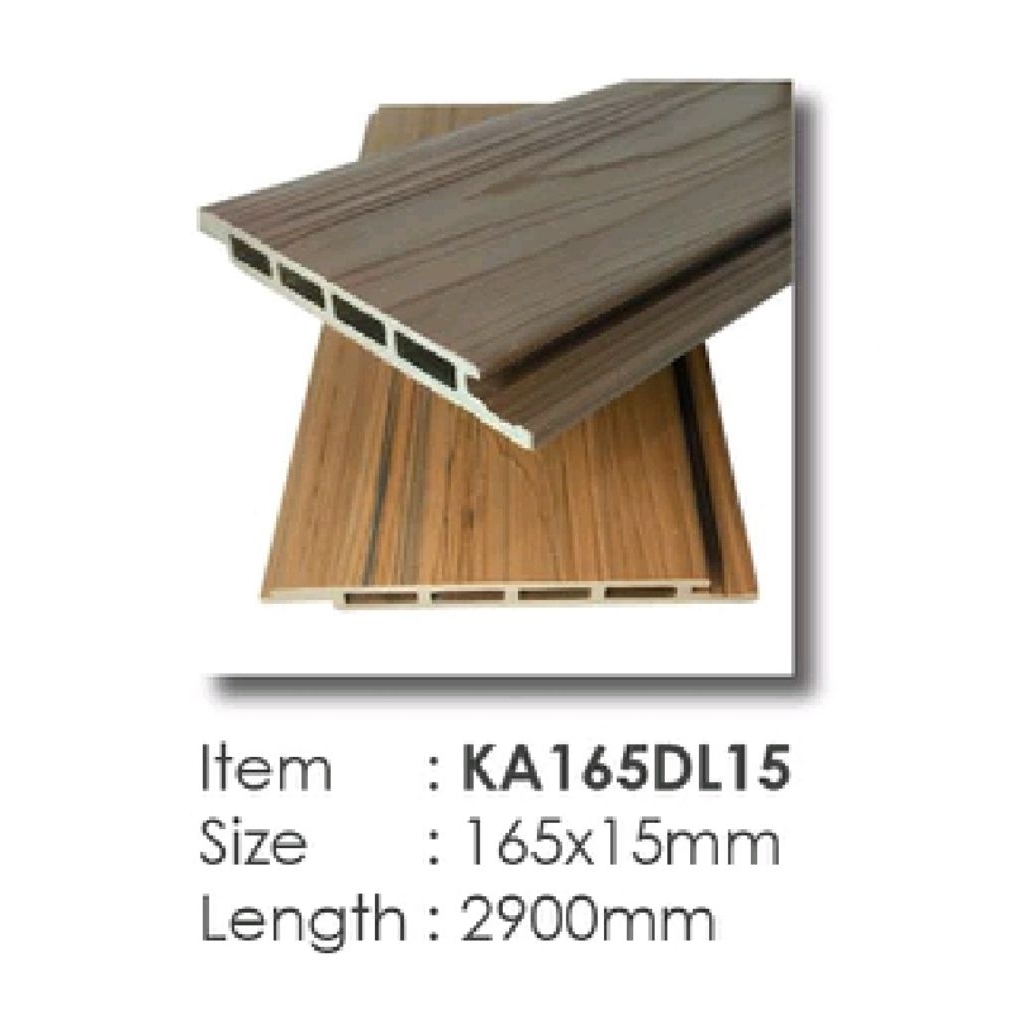 Plafon WPC Kayu Asri Outdoor / dinding WPC Kayu Asri KA165DL15