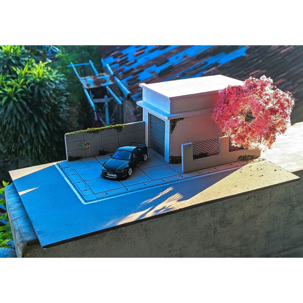 Diorama garasi 1:64