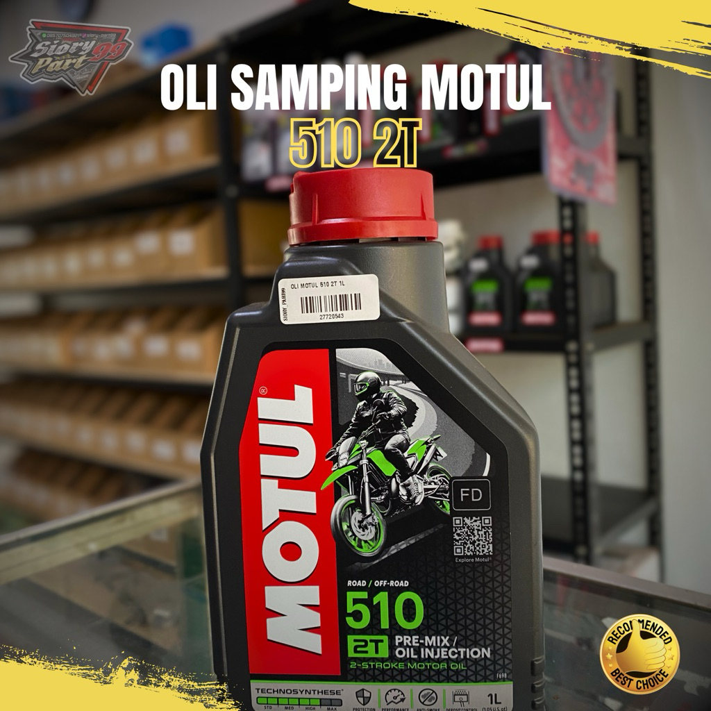 *MOTUL 510 2T (1L)* OLI SAMPING 4T / Oli Mesin Motor 2T - ORIGINAL