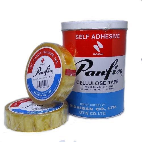 

Selotip/ Isolasi Panfix 1 Inch x 72 Yard 1 Kaleng ( 6 Rol )