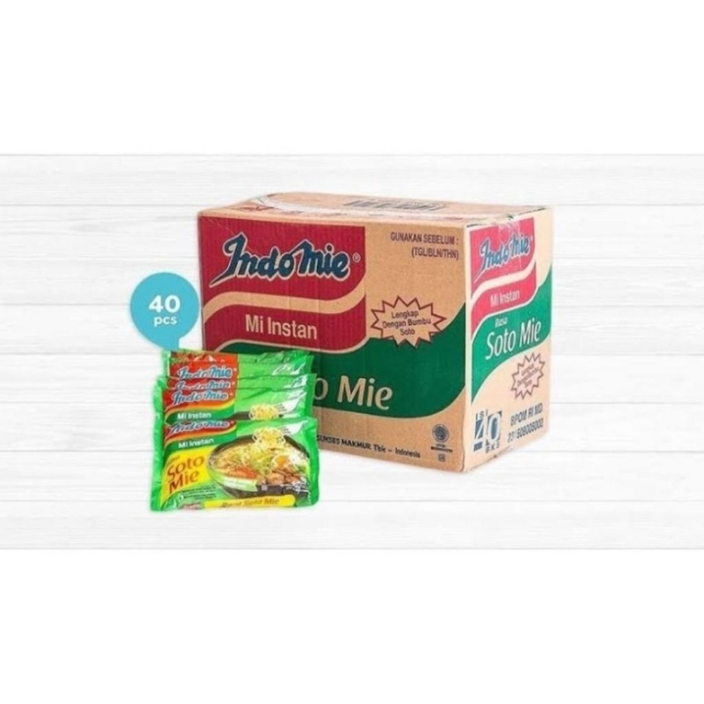 

Indomie Mi Instant Soto 1 Karton 40 Pcs