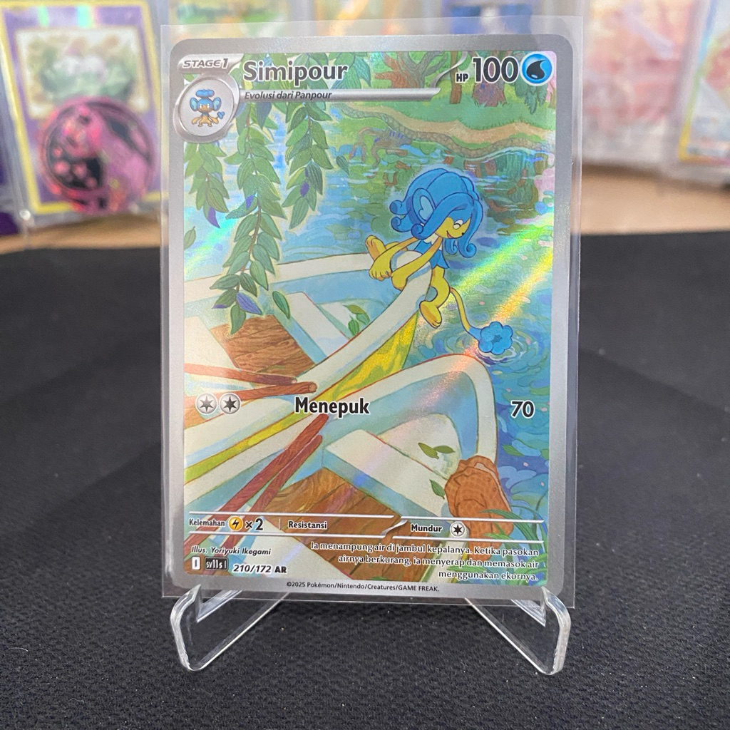 Simipour AR 210/172 TCG Pokemon Hitam dan Putih Indonesia