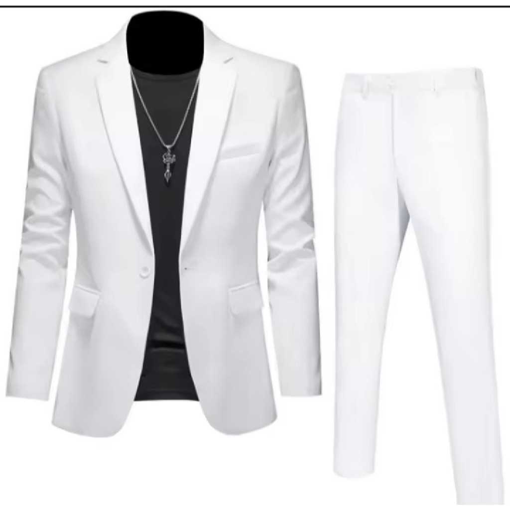 2 In 1 Setelan Jas Pria Stelan Jas Pria Set Jas Pria Setelan Jas Pria Formal Set Jas Set Blazer Pria