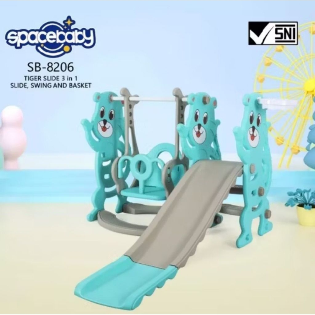 Mainan Ayunan dan Perosotan Anak 1 Set