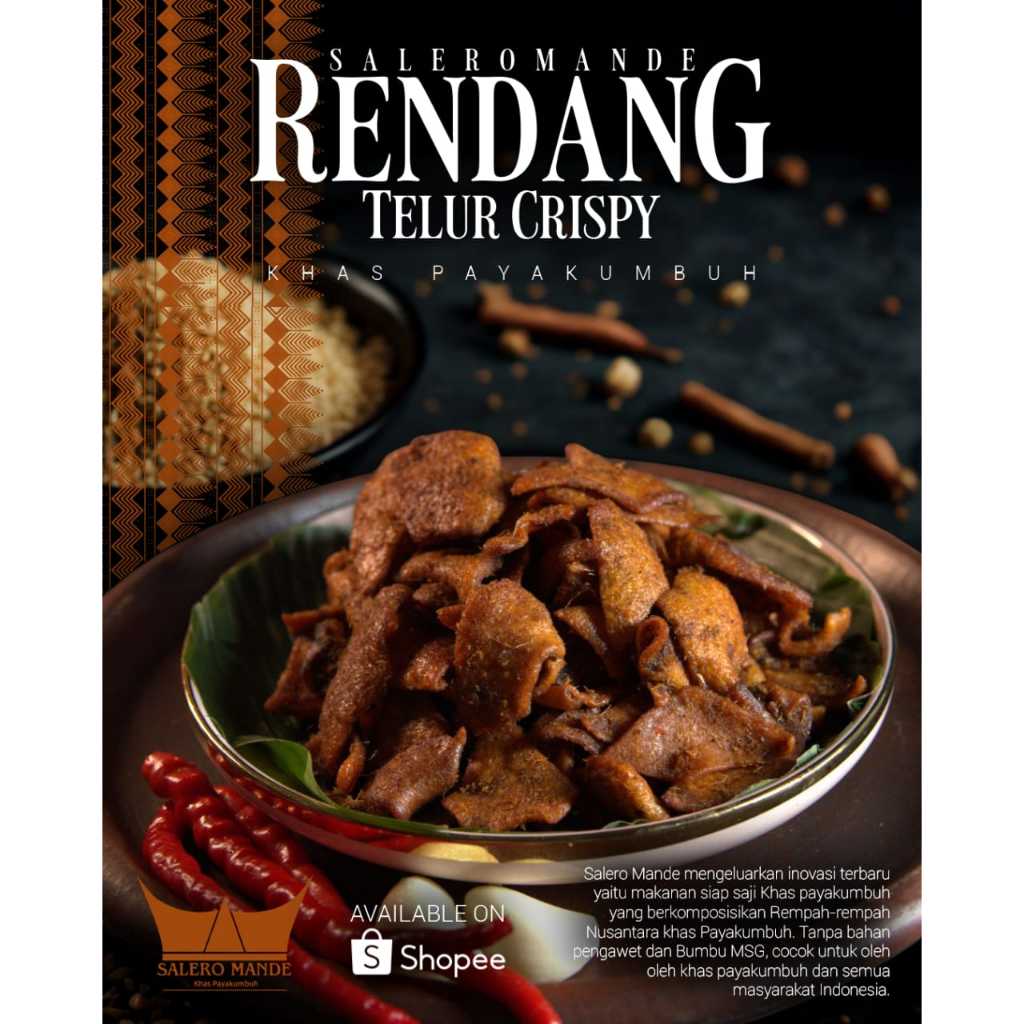 

(NEW FOOD's) Saleromande - Rendang Telur Crispy khas Payakumbuh 150 dan 250Gram