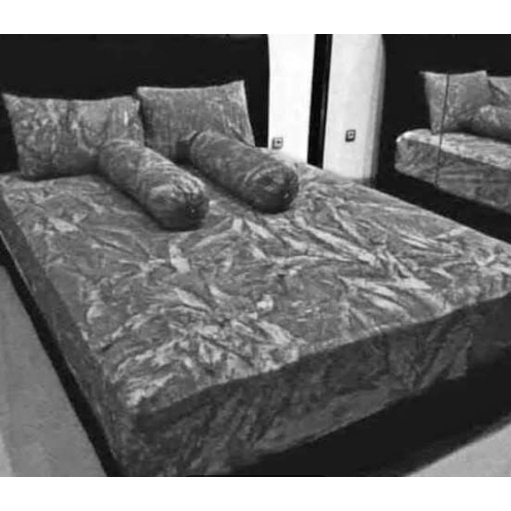 SPREI BALI motif marmer/abstrak ukuran 180x200 tinggi 30cm