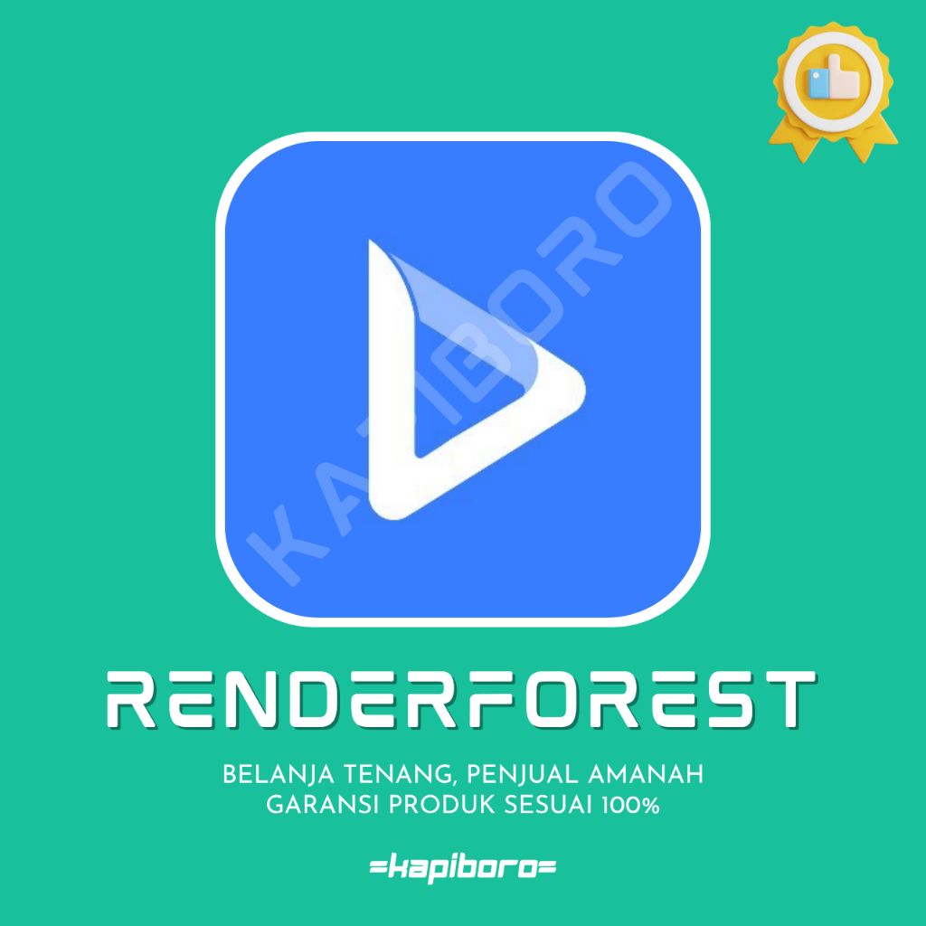 Sewa Renderforest PRO Murah Meriah - Unlimited Edit Video Animasi dan Intro