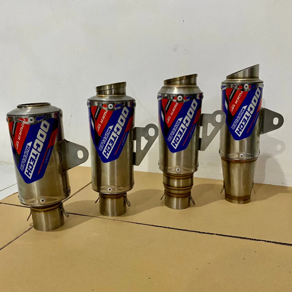 Silincer Muffler DOCTECH Road Race – Free Laser Nama | Inlet 45mm & 50mm