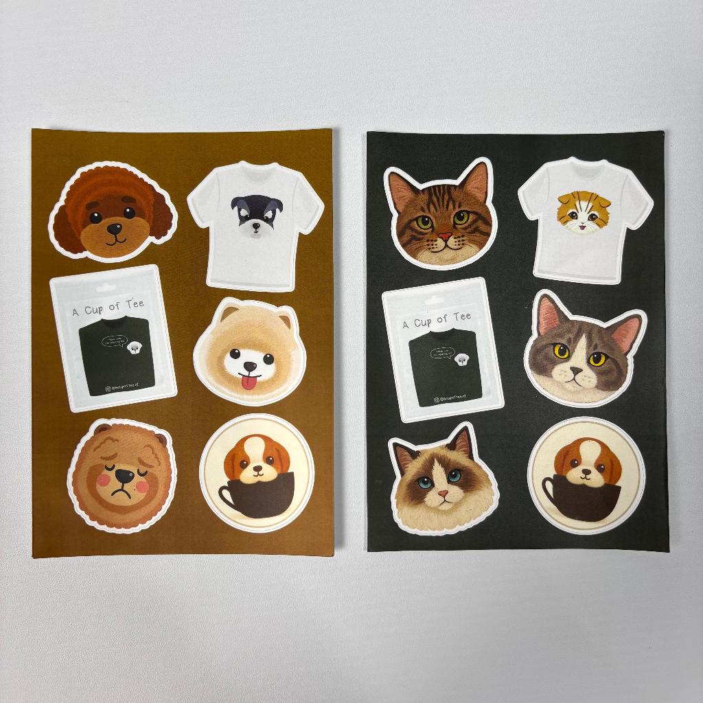 

Sticker Set A Cup of Tee - Seasonal limited edition