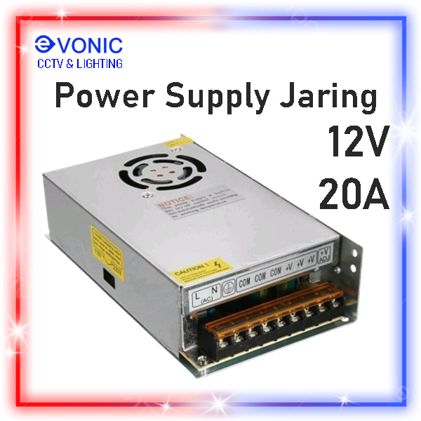 PSU 12V 20A JARING / Power Supply 12V 20A Jaring