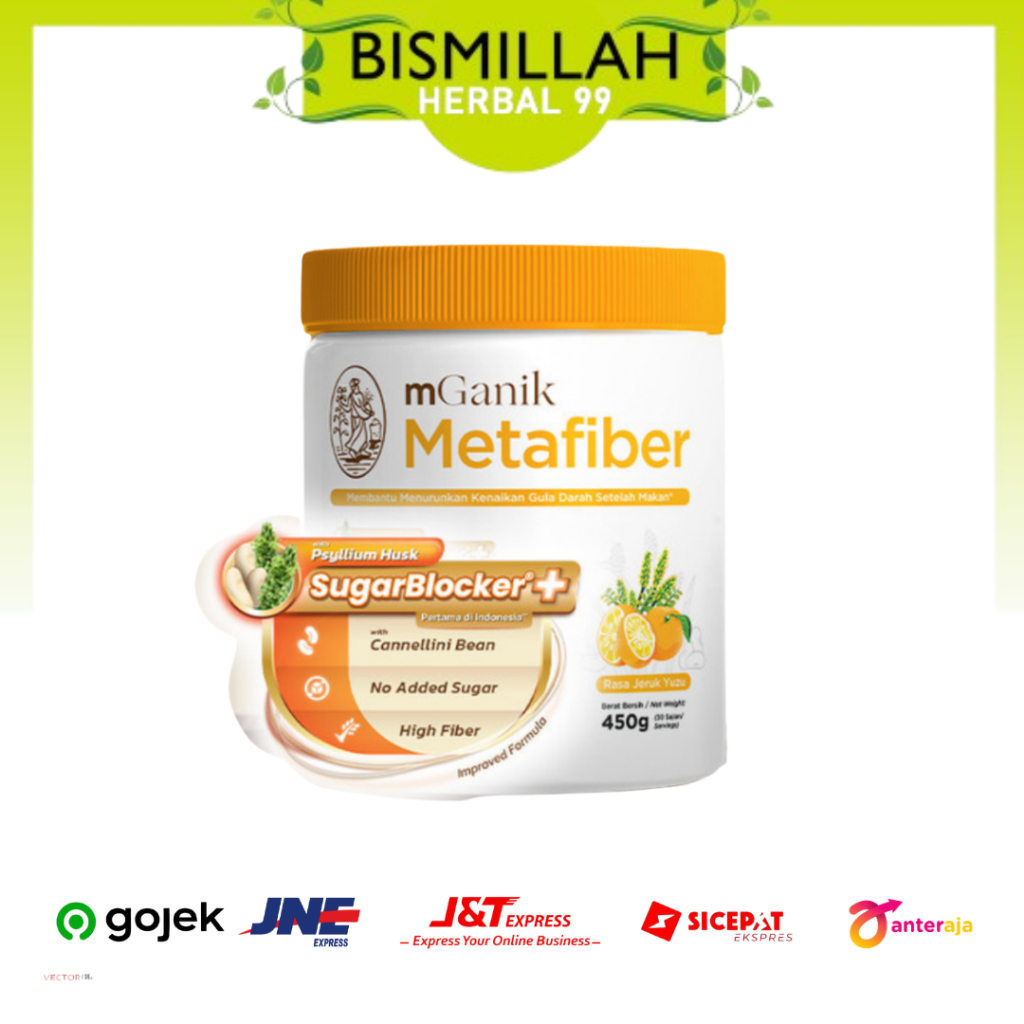 [ORI] MGANIK METAFIBER YUZU 450 GR - BEBAS DIABETES M GANIK PEPTIDE