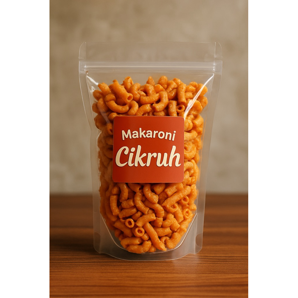 

Makaroni Cikruh Pedas Daun Jeruk 250gr – Cemilan Kriuk Pedas Gurih