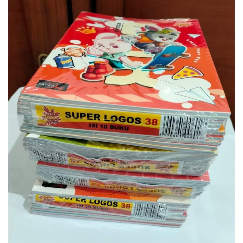 

(1 PAK) Buku Tulis SUPER LOGOS By Vision 38 Lembar Murah Grosir