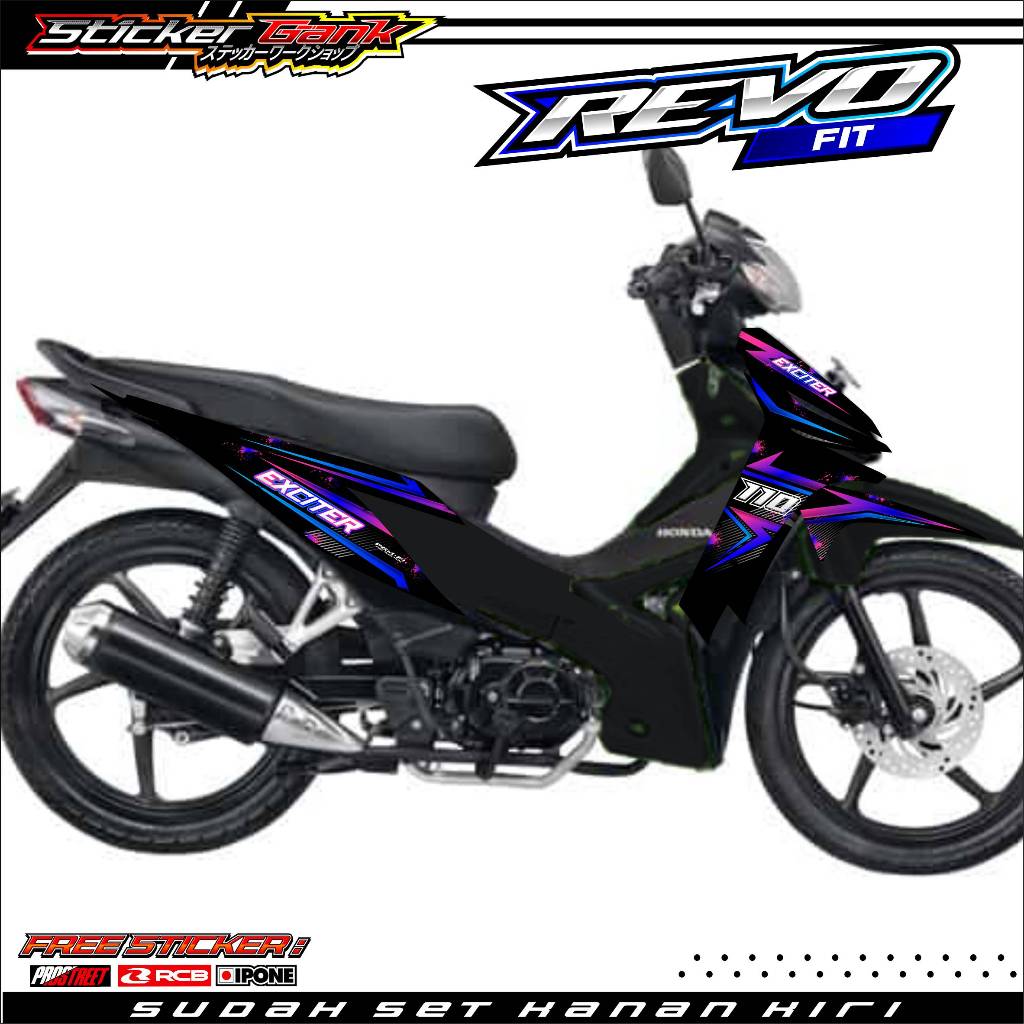 STRIPING VARIASI HONDA REVO FIT - EXCITER / STICKER LIST VARIASI MOTOR HONDA REVO FIT