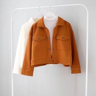 Jaket wanita - crop jaket - Atasan wanita - outerwear - jaket crop - jaket murah - korean style