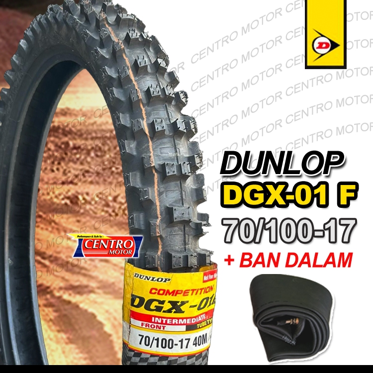 DUNLOP DGX01F 70/100-17.Ban Cross/trial ring 17.Cocok untuk off road dan modifikasi trial RBT,GTX