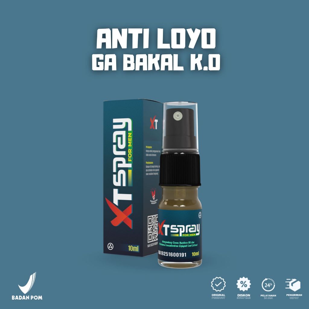 [ KAMASUTRA ] XT Spray Parfum Mr P Pijat Pria atasi Masalah Ezaklasi Dini Penambah Durasi 3x Lipat