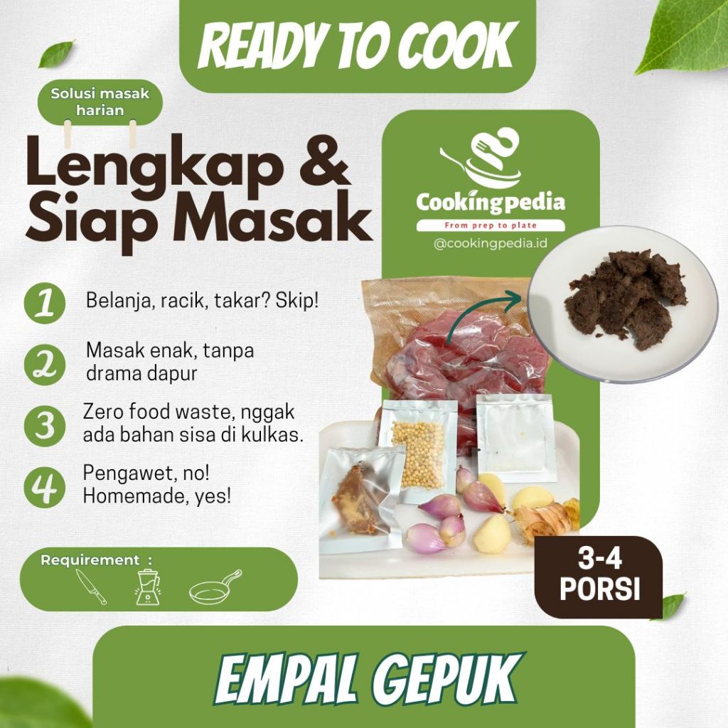 

[Cookingpedia] Paket Masak Empal Gepuk I Daging Sapi Siap Masak I Paket Masak Lengkap I Ready to Cook
