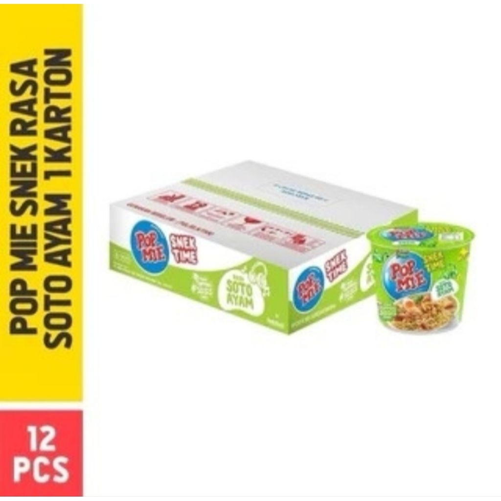 

Pop Mie Mi Instant Cup Soto Ayam 1 Karton 12 Pcs