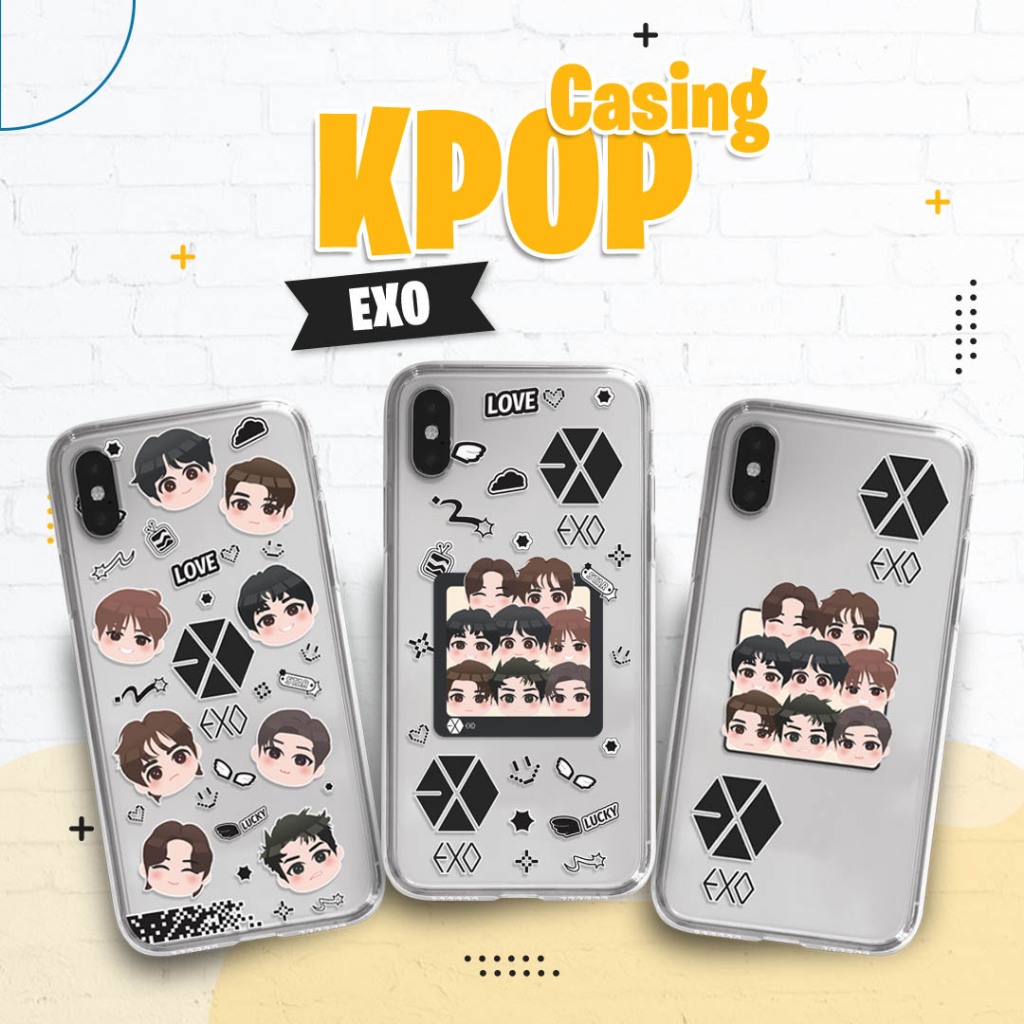CUSTOM CASE AESHTETIC KARAKTER KARTUN KPOP EXO  - Gambar KARTUN EXO KODE CS_EXO