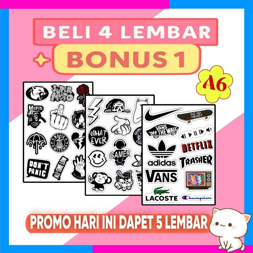 

stiker waterproof case / stiker tumbler / stiker vinyl / stiker case hp