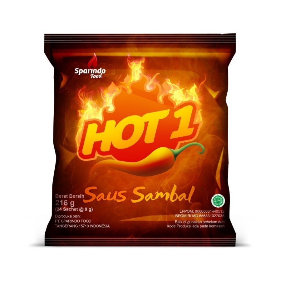 

HOT1 SAUS SAMBAL SACHET 9GR