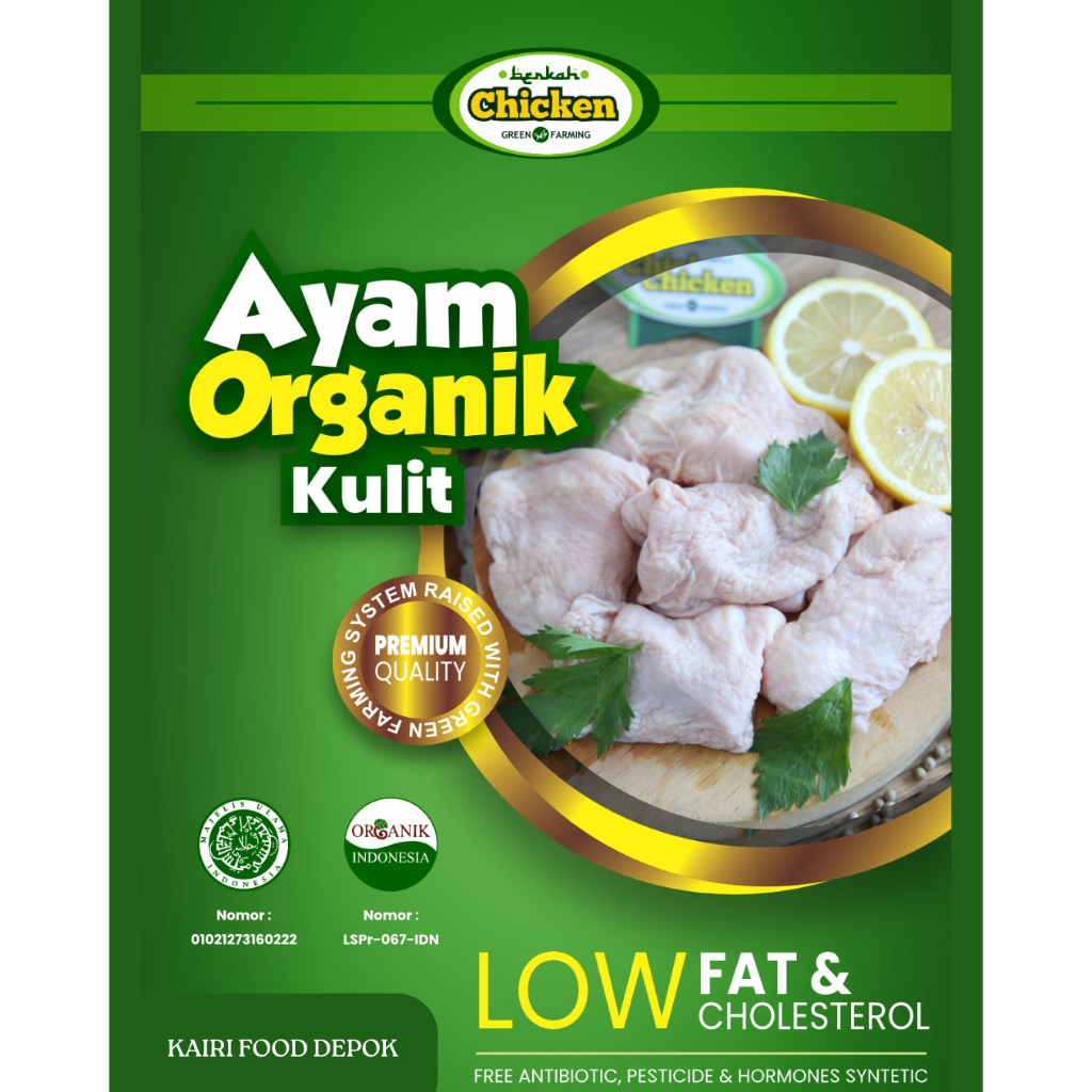 

Berkah Chicken | Ayam Organik KULIT 1 Kg - Frozen Food Sehat dan Praktis