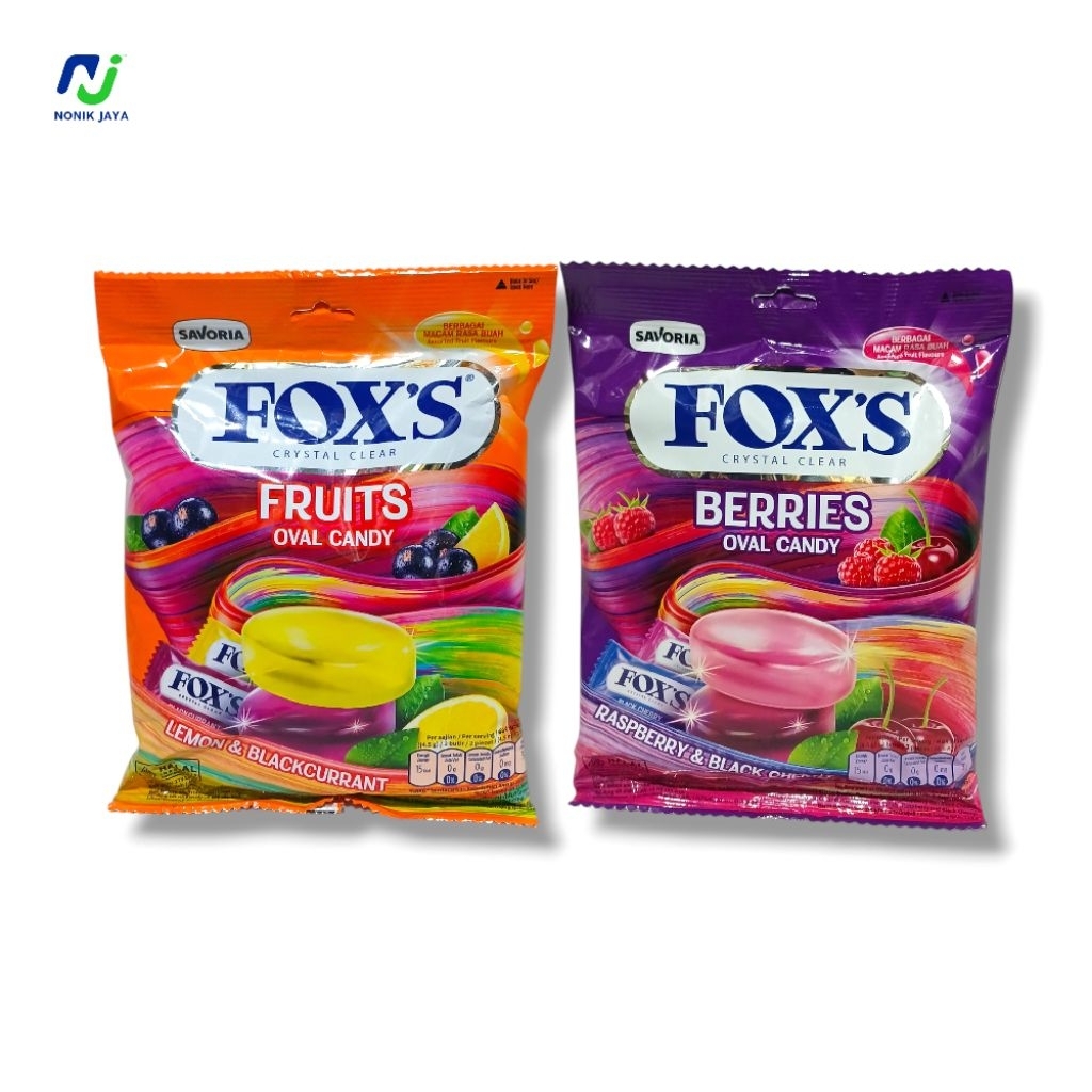 

( PAKET 6 PACK PERMEN FOXS ) Permen Foxs Oval Candy Pack Isi 50 Pcs@125gr
