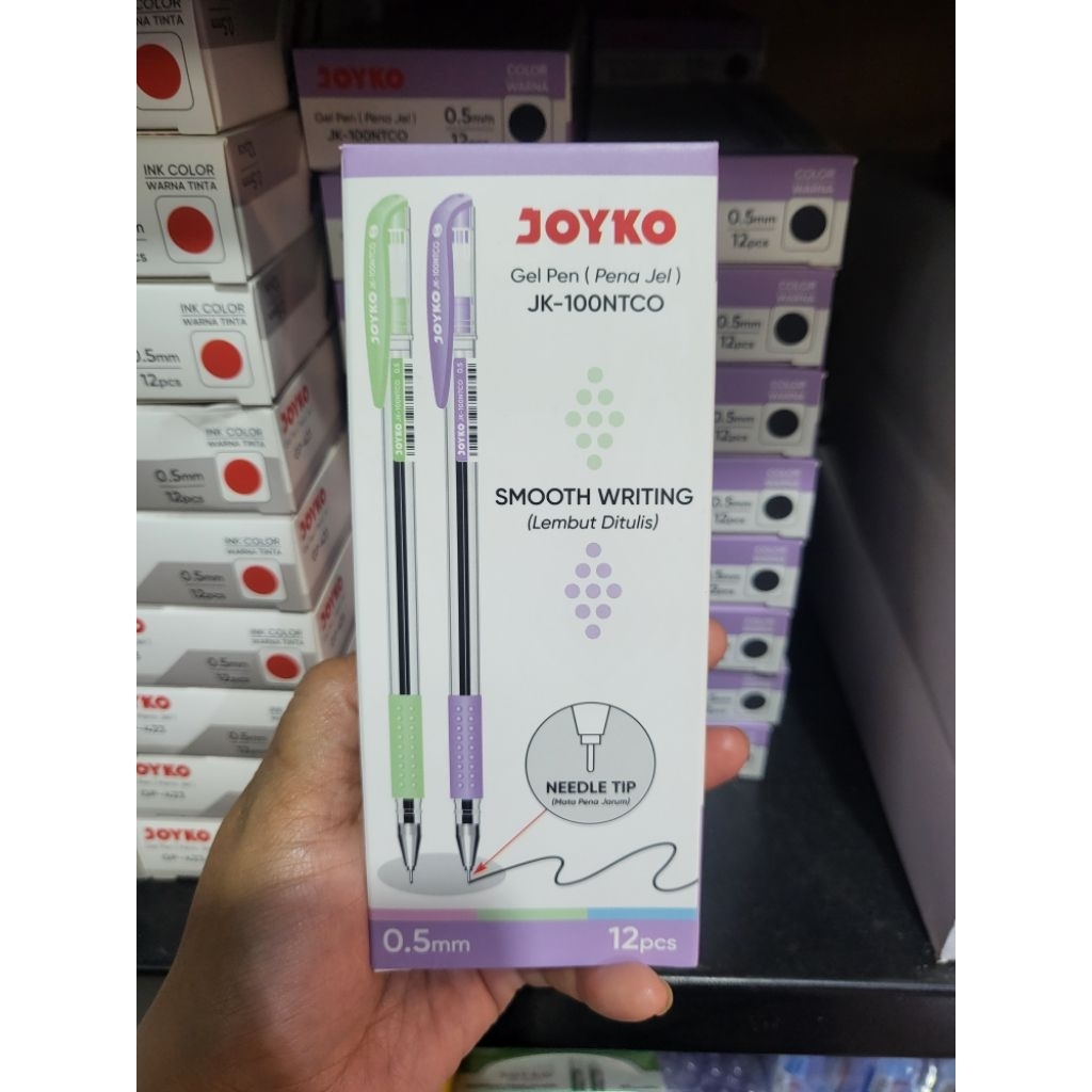 

Gel Pen Joyko JK 100NTCO 0.5 mm 1 PACK isi 12 Pcs / Pulpen Pena Gel