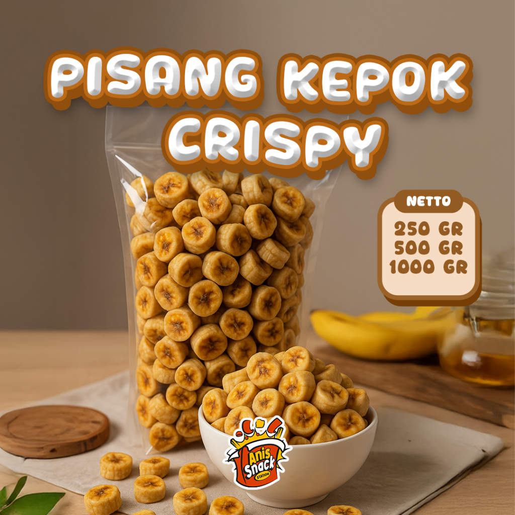 

Pisang Kepok Oven Crispy / Keripik Pisang Oven Crispy / Keripik Pisang Oven Gurih