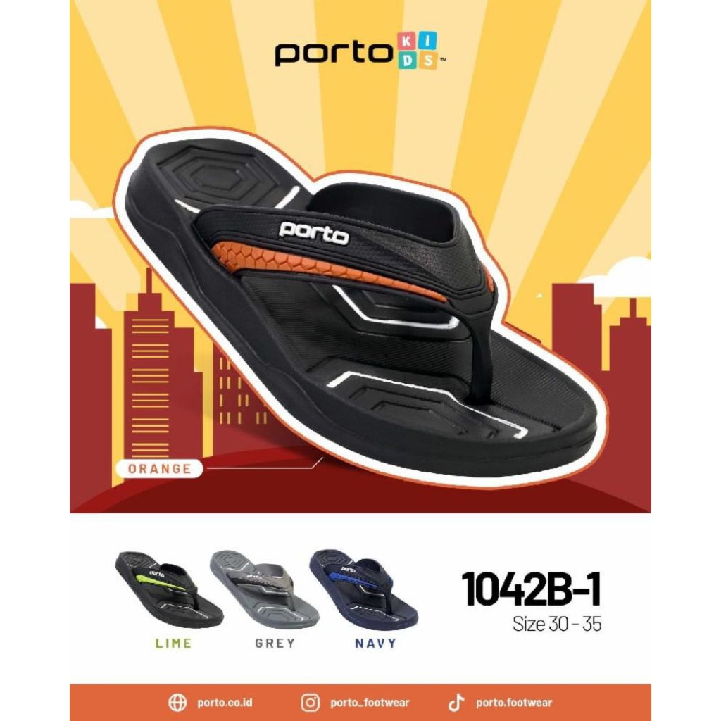 sandal jepit anak/sandal porto