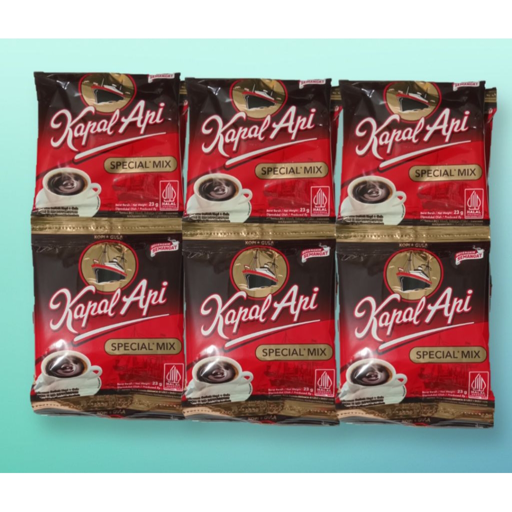 

Kapal Api Special MIX [1RENCENG] ISI 10 sachet 23g kopi plus gula