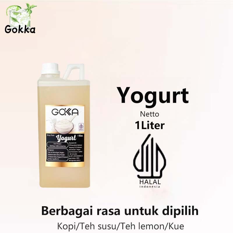 

Gokka Yogurt Syarup 1l - Sirup Yogurt Gokka - Halal